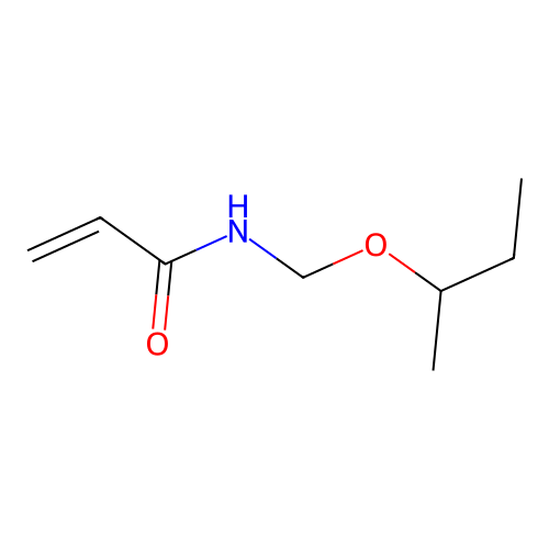 N-[(1-Methylpropoxy)methyl]acrylamide structure
