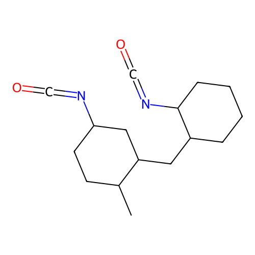 4-Isocyanato-2-[(2-isocyanatocyclohexyl)methyl]-1-methylcyclohexane structure
