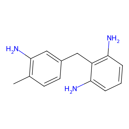 2-[(3-Amino-4-methylphenyl)methyl]benzene-1,3-diamine structure