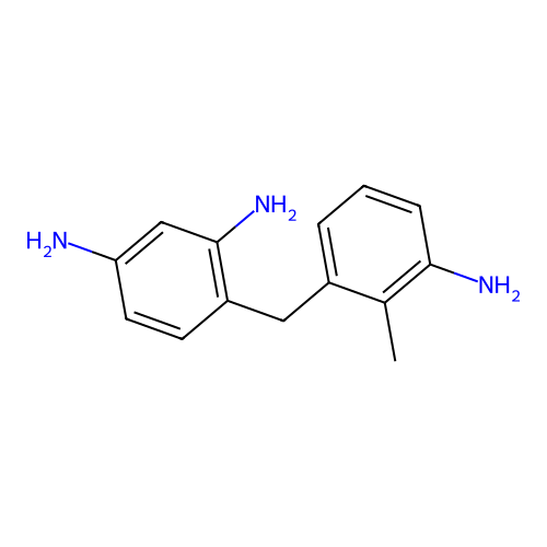 4-[(3-Amino-2-methylphenyl)methyl]benzene-1,3-diamine structure