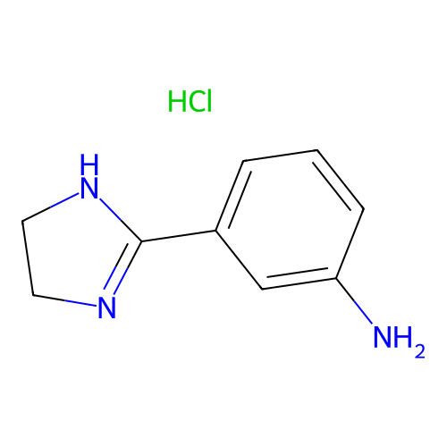 3-(4,5-Dihydro-1H-imidazol-2-yl)aniline monohydrochloride structure