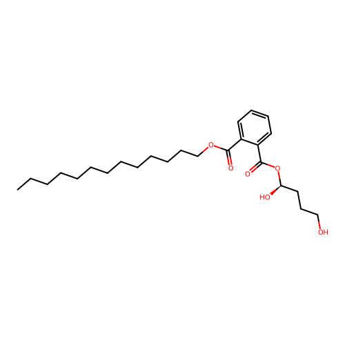 2-O-[(1S)-1,4-dihydroxybutyl] 1-O-tridecyl benzene-1,2-dicarboxylate structure