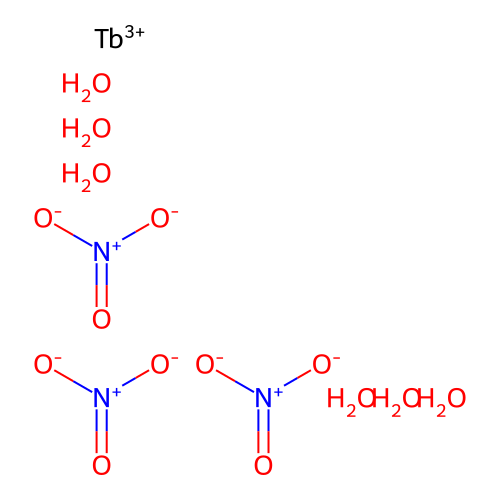 硝酸铽(III)六水合物 structure