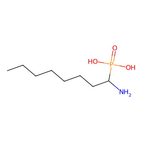 (1-Aminooctyl)phosphonic acid structure