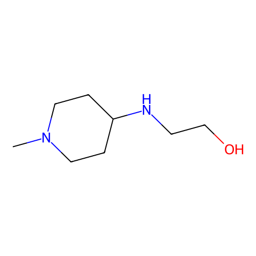 2-[(1-Methylpiperidin-4-yl)amino]ethan-1-ol structure