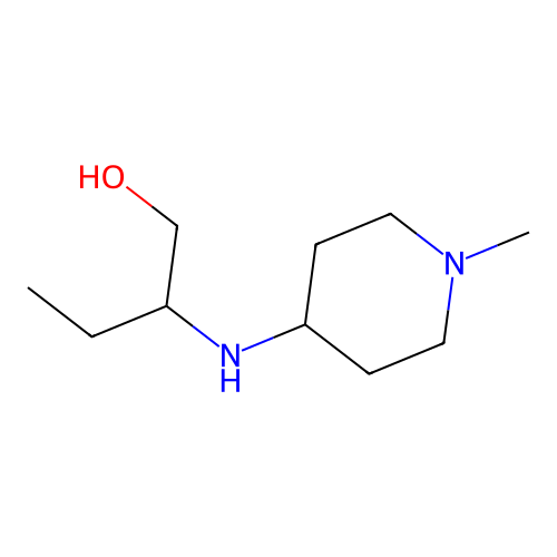 2-[(1-Methylpiperidin-4-yl)amino]butan-1-ol structure