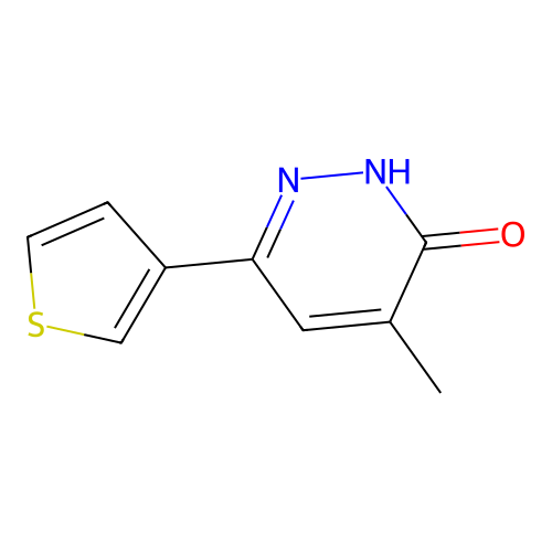 5-methyl-3-thiophen-3-yl-1H-pyridazin-6-one structure