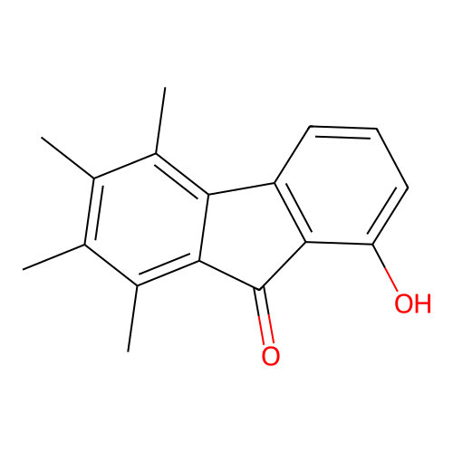 8-Hydroxy-1,2,3,4-tetramethyl-9h-fluoren-9-one structure