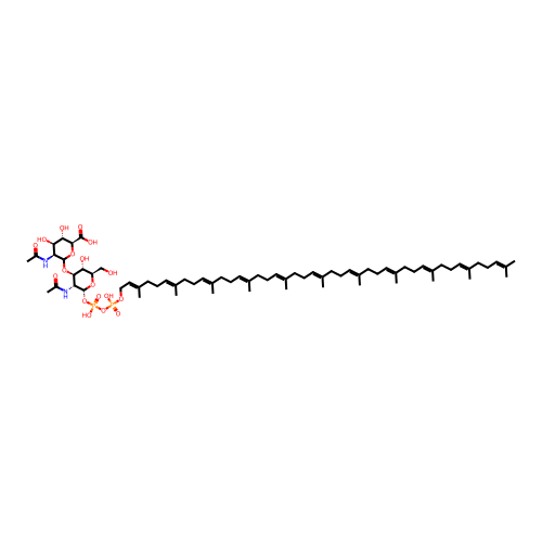 N-acetylmannosaminuronic acid-N-acetylglucosamine-pyrophosphorylundecaprenol structure