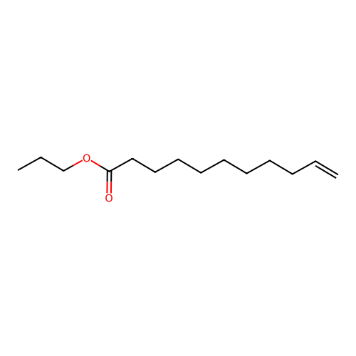 Propyl undec-10-enoate structure