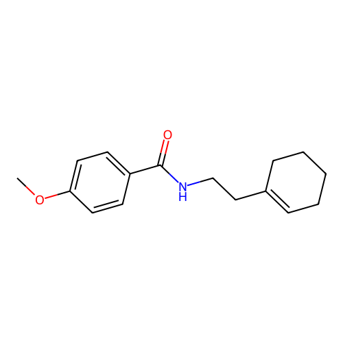 N-[2-(1-环己烯-1-基)乙基]-4-甲氧基苯甲酰胺 structure