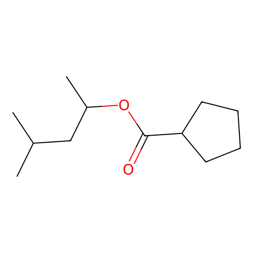 1,3-Dimethylbutyl cyclopentanecarboxylate structure