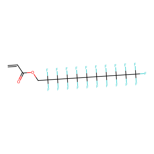 2,2,3,3,4,4,5,5,6,6,7,7,8,8,9,9,10,10,11,11,11-Henicosafluoroundecyl acrylate structure