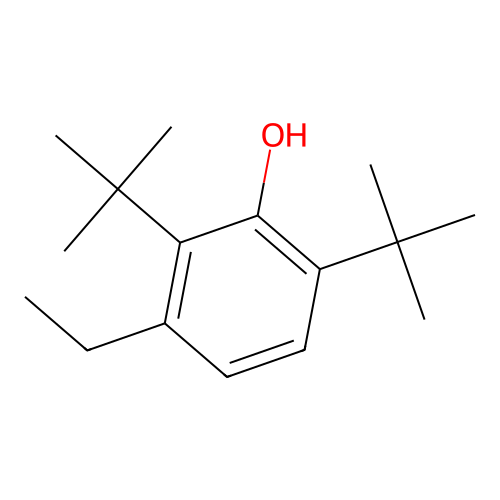 2,6-Di-tert-butyl-3-ethylphenol structure