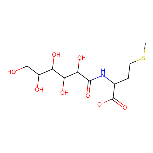 4-Methylsulfanyl-2-(2,3,4,5,6-pentahydroxyhexanoylamino)butanoate structure