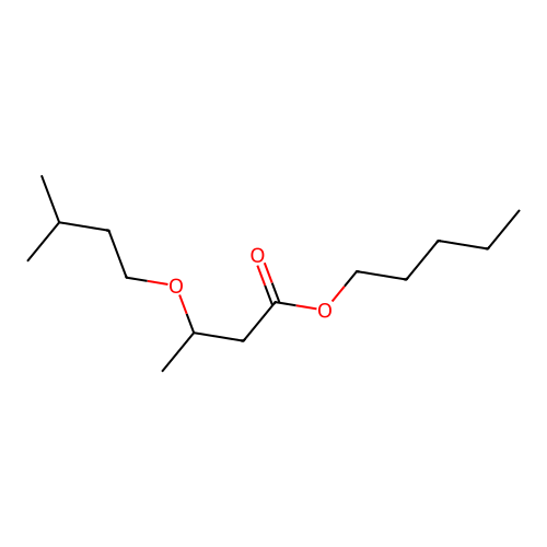 Pentyl 3-(3-methylbutoxy)butyrate structure