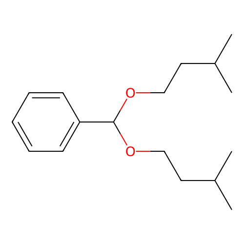 [Bis(3-methylbutoxy)methyl]benzene structure