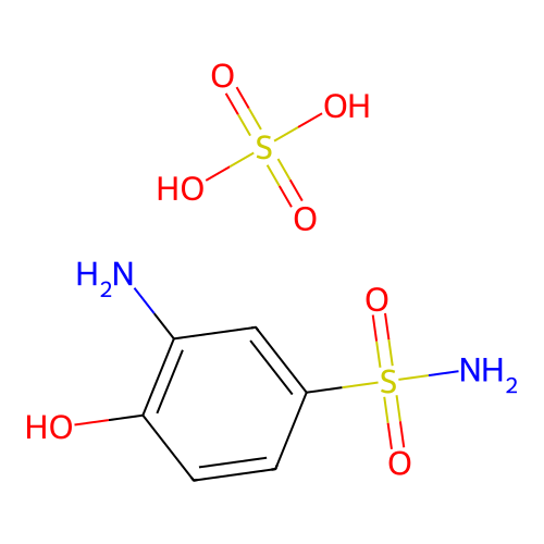 3-Amino-4-hydroxybenzenesulphonamide sulphate structure