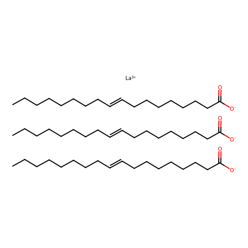 Lanthanum(3+);tris(octadec-9-enoate) structure
