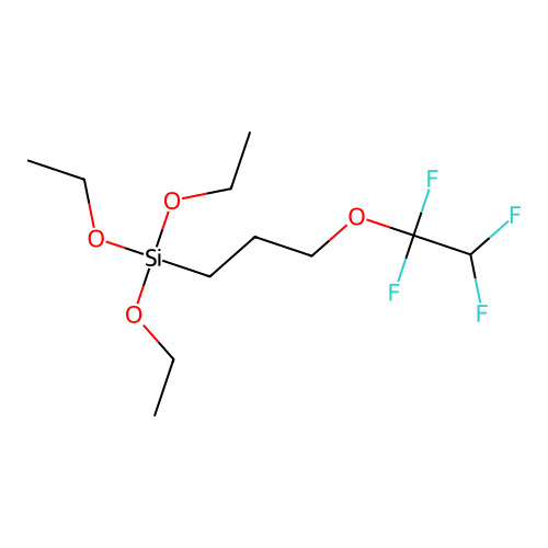 Triethoxy[3-(1,1,2,2-tetrafluoroethoxy)propyl]silane structure