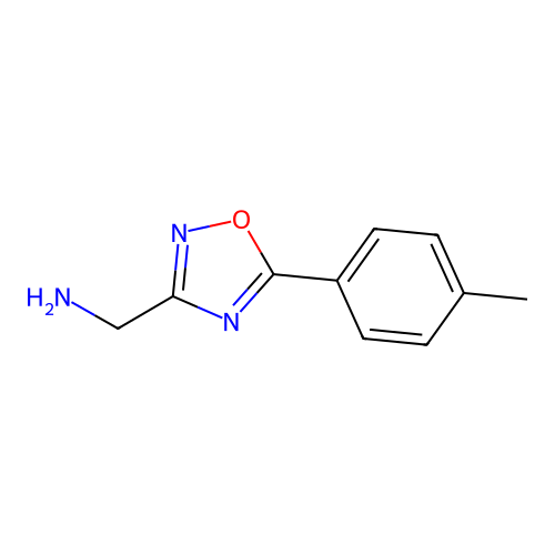 (5-(p-Tolyl)-1,2,4-oxadiazol-3-yl)methanamine structure