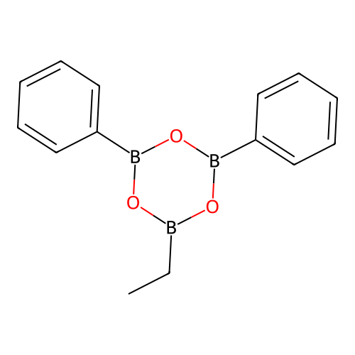 2-Ethyl-4,6-diphenyl-1,3,5,2,4,6-trioxatriborinane structure