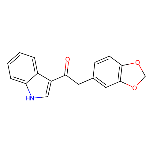 2-(1,3-Benzodioxol-5-yl)-1-(1h-indol-3-yl)ethanone structure