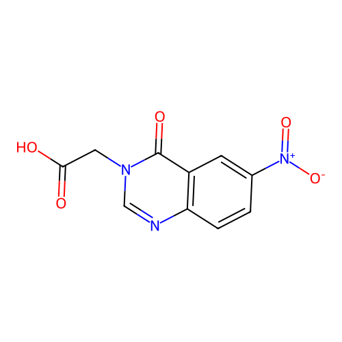 2-(6-Nitro-4-oxo-3,4-dihydroquinazolin-3-yl)acetic acid structure