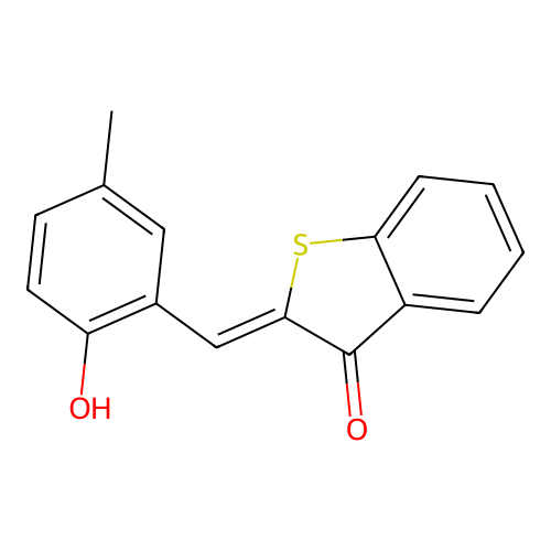 (2Z)-2-[(2-hydroxy-5-methylphenyl)methylidene]-1-benzothiophen-3-one structure