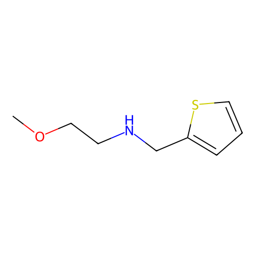 (2-Methoxyethyl)[(thiophen-2-yl)methyl]amine structure
