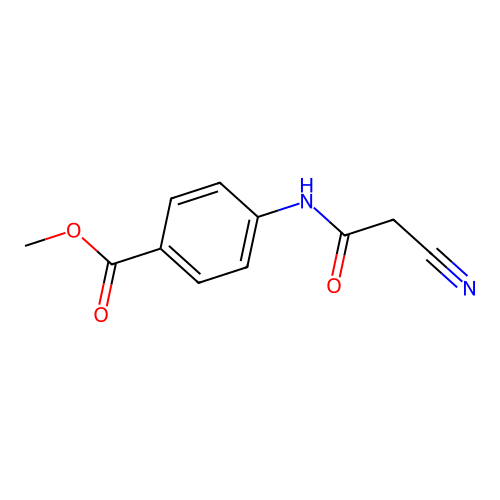 Methyl 4-[(cyanoacetyl)amino]benzoate structure