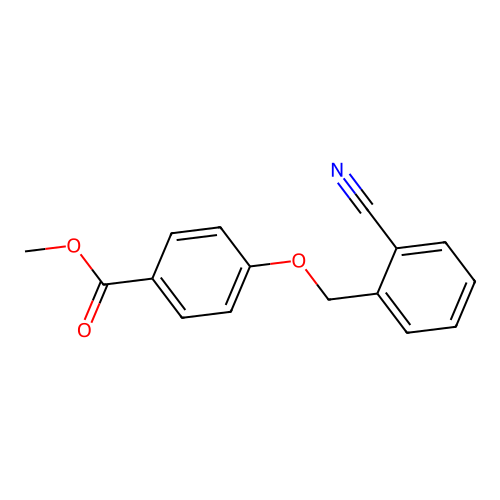 Methyl 4-[(2-cyanobenzyl)oxy]benzoate structure