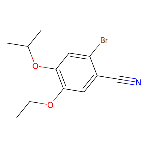 2-Bromo-5-ethoxy-4-isopropoxybenzonitrile structure