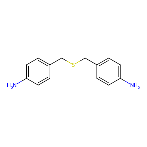 (4-{[(4-Aminobenzyl)thio]methyl}phenyl)amine structure