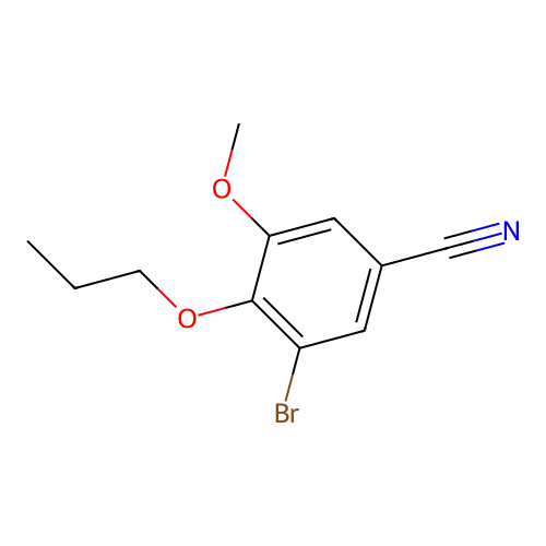 3-Bromo-5-methoxy-4-propoxybenzonitrile structure