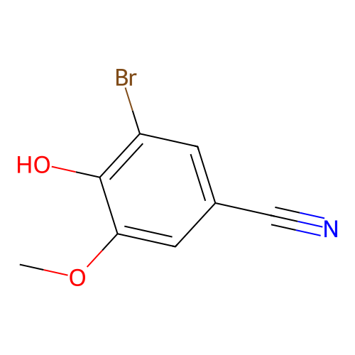3-Bromo-4-hydroxy-5-methoxybenzonitrile structure