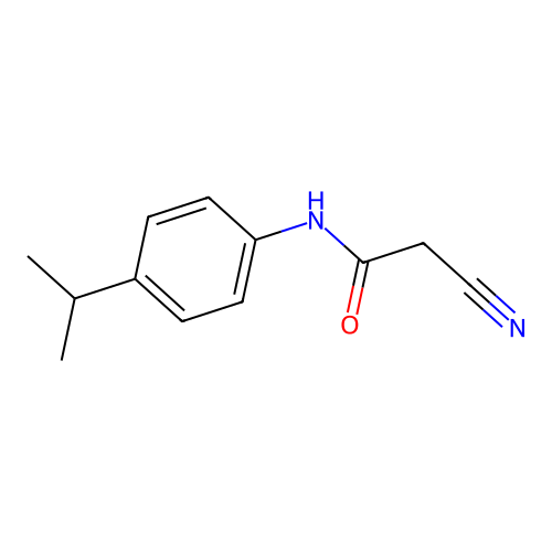 2-Cyano-N-[4-(1-methylethyl)phenyl]acetamide structure