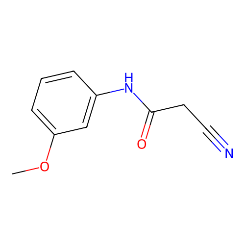 2-cyano-N-(3-methoxyphenyl)acetamide structure