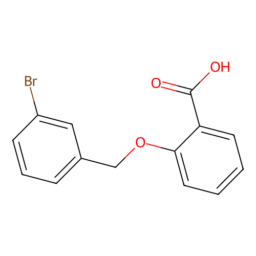 2-[(3-Bromophenyl)methoxy]benzoic acid structure