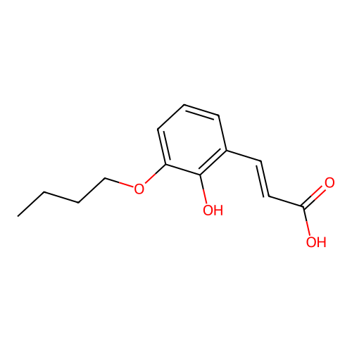 3-(3-Butoxy-2-hydroxyphenyl)prop-2-enoic acid structure