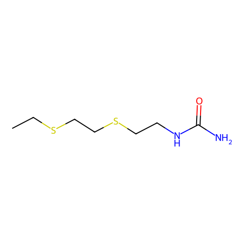 (2-((2-(Ethylthio)ethyl)thio)ethyl)urea structure