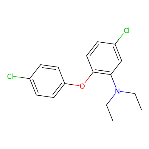 5-Chloro-2-(4-chlorophenoxy)-N,N-diethylaniline structure