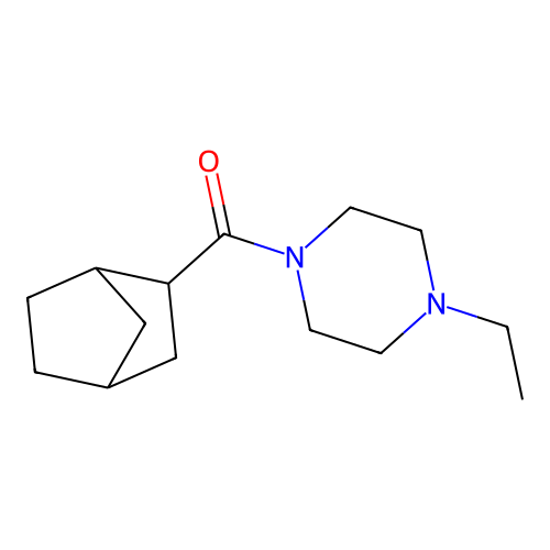 1-{Bicyclo[2.2.1]heptane-2-carbonyl}-4-ethylpiperazine structure