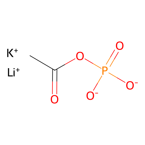 lithium;potassium;acetyl phosphate structure