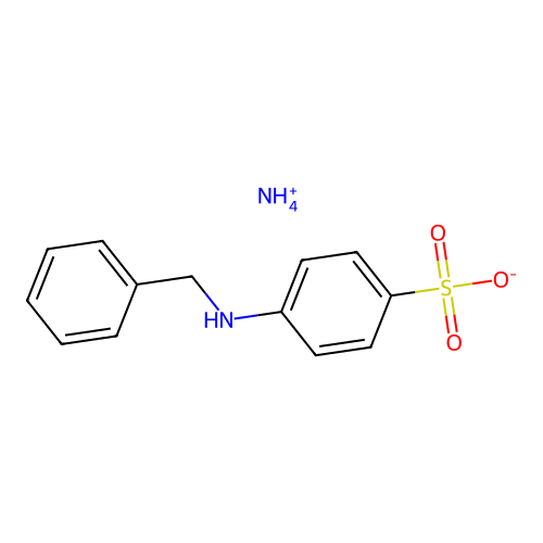 Ammonium 4-(benzylamino)benzenesulphonate structure