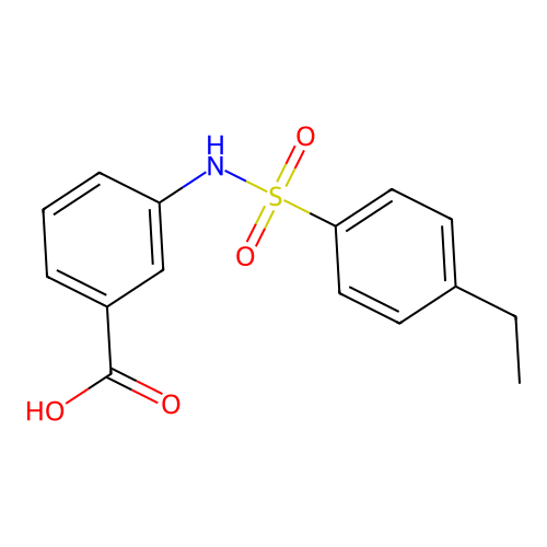 3-[(4-ethylphenyl)sulfonylamino]benzoic Acid structure
