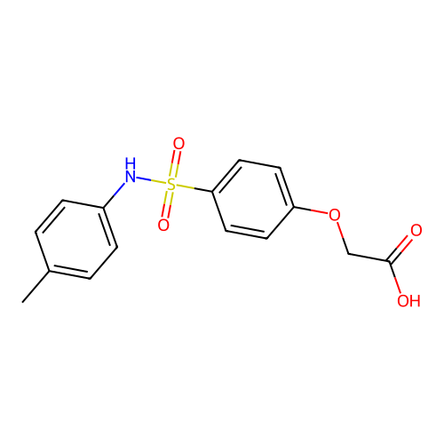 (4-{[(4-Methylphenyl)amino]sulfonyl}phenoxy)acetic acid structure