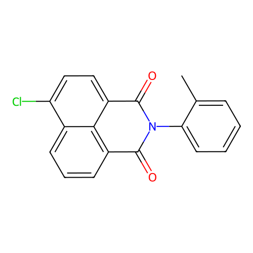 6-chloro-2-(2-methylphenyl)-1H-benzo[de]isoquinoline-1,3(2H)-dione structure
