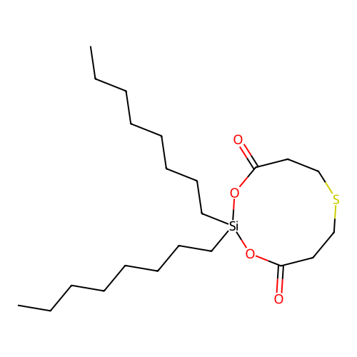 2,2-Dioctyl-1,3,7,2-dioxathiasilecane-4,10-dione structure