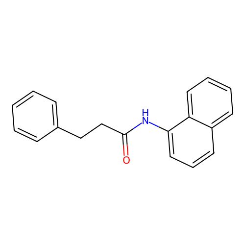Propanamide, N-(1-naphthyl)-3-phenyl- structure